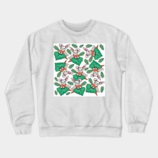 Chubby Bunny, Rabbit & Carrots Pattern Crewneck Sweatshirt